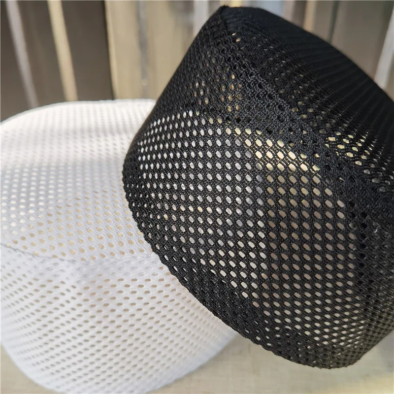 New Muslim Men Prayer HatsSummer mesh breathable worship hat Saudi Arabia Islamic Hat muslim turban  Cap Men Headscarf Clothing