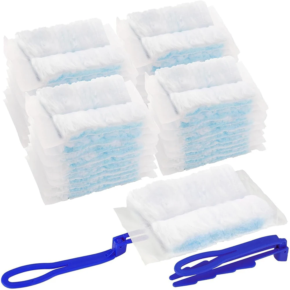 

40pcs Electrostatic Heavy Duty Duster Refills with 2 Handles Disposable Dusters for Dusting Furniture Blinds Ceiling Fans Walls