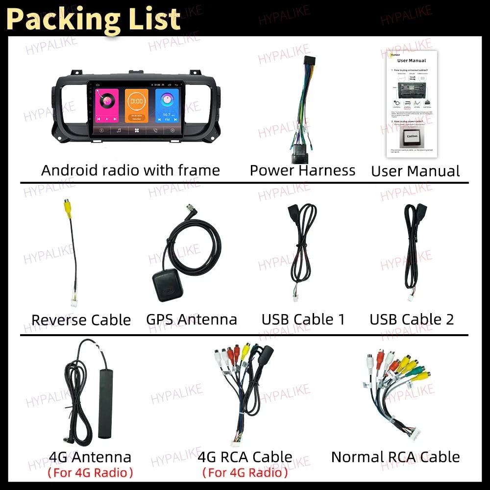راديو سيارة 2 Din لبيجو اكسبرت 3 سيتروين ثاب 3 SpaceTourer 2016 - 2021 لاسلكي CarPlay أندرويد السيارات مشغل وسائط متعددة للسيارة