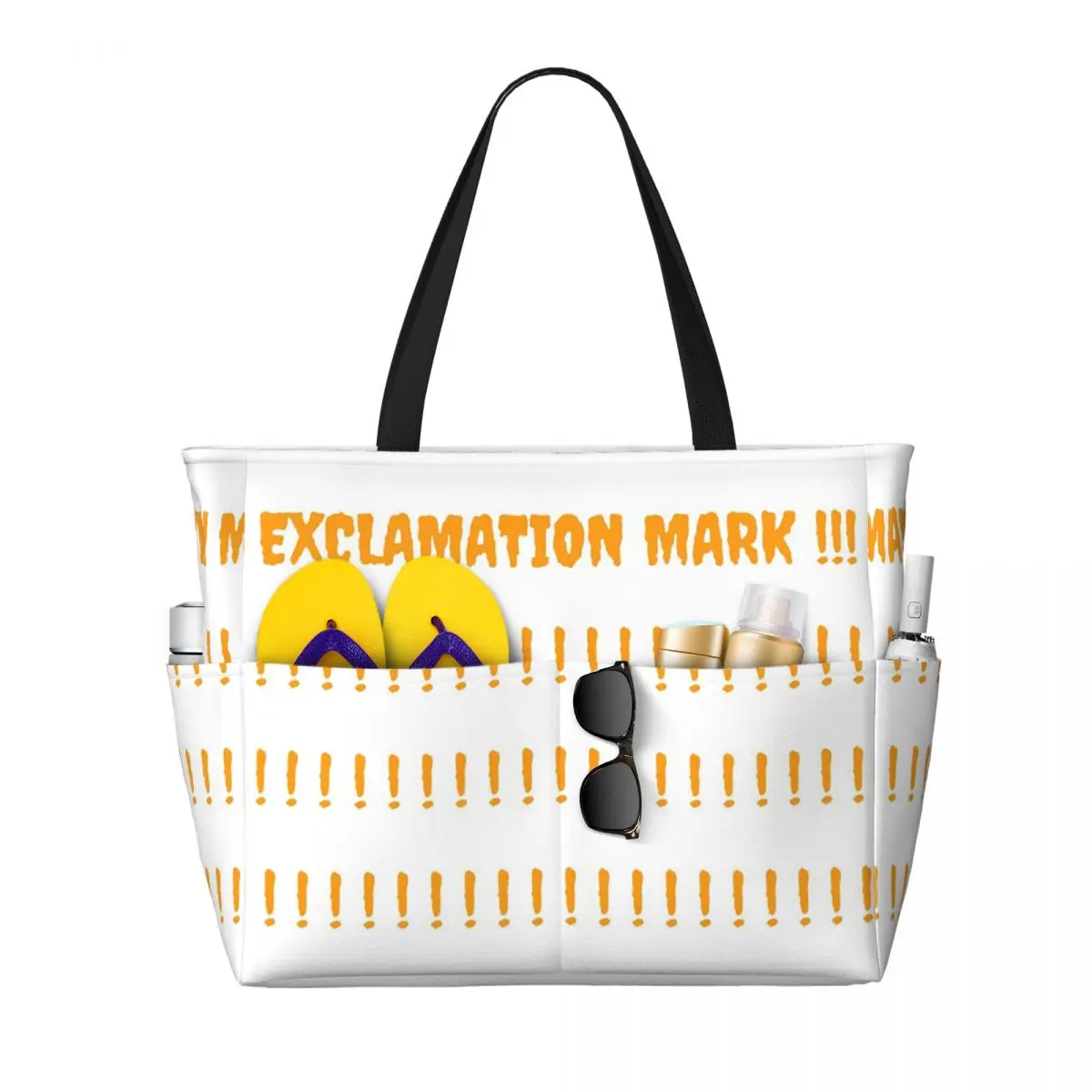 

Exclamation Mark Alert The World For Upcoming Future Beach Tote Bag Sport Gym Yoga Duffle Large Women Travel Bag Fitness bag