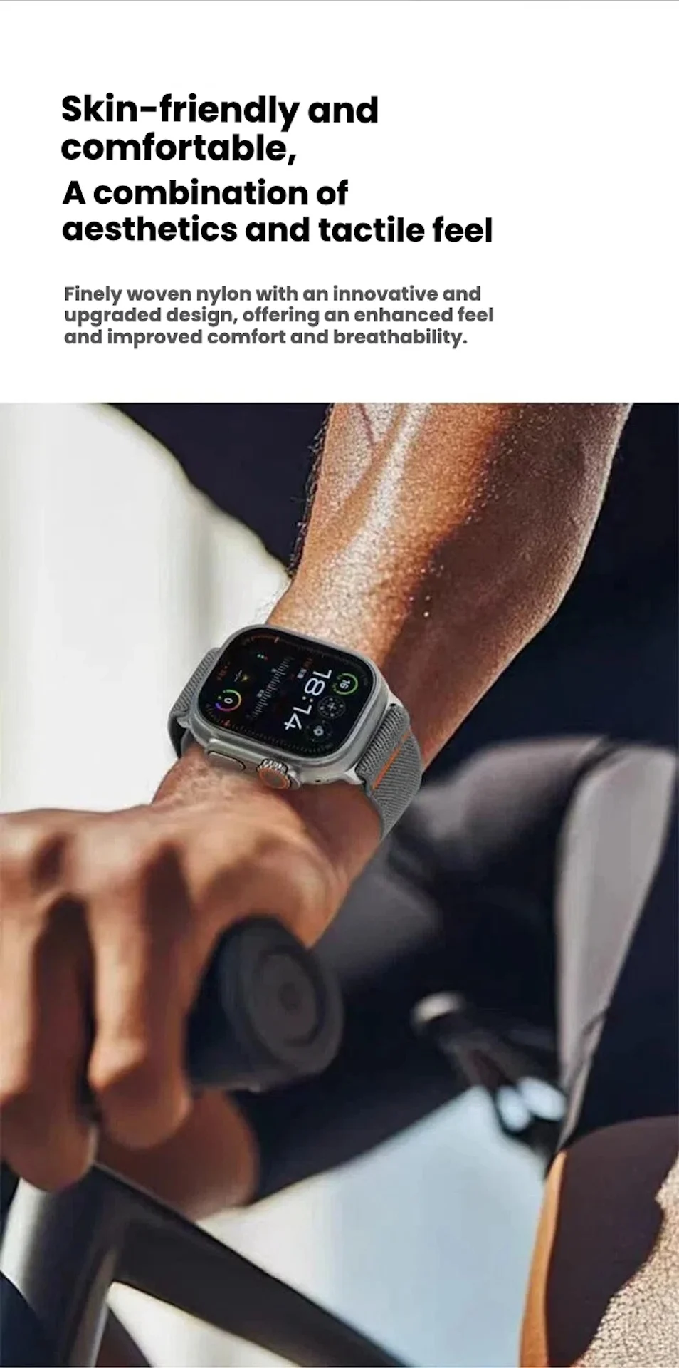 

Magnetic Nylon Loop For Apple Watch ultra 2 band 38mm 44mm 46mm 45mm 42mm correa Bracelet iWatch Series s11 10 9 8 7 6 Strap