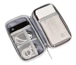 Portable Power Bank Bag USB Gadgets Cables Wires Organizer Hard Disk Protection Storage Bag Sac De Rangement En Fil De Fer