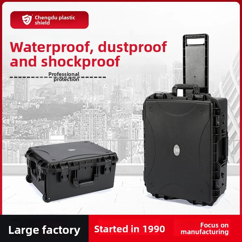 Waterproof Hard Protective Tool Case, Shockproof Plastic Equipment Storage Box with Custom Interior, Rugged Portable Carrier