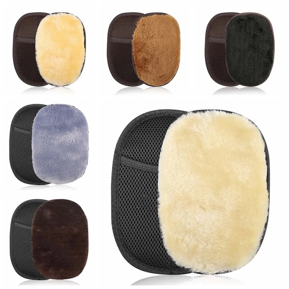 

Shoes Cleaning Tool Plush Polished Gloves Handbag Leather Brushes Labor-saving Shoe Care Brush Wipe Shoe Care