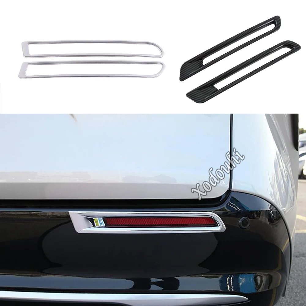 

Rear Fog Light Lamp Frame Trim Covers Decoration Car Eyebrow Exterior Accessories Stickers 2Pcs For Toyota Sienna 2021 2022 2023