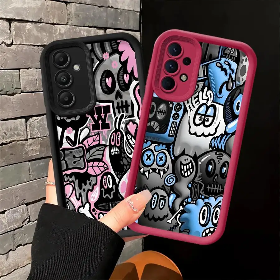 Phone Cover Case for Samsung Galaxy A16 A12 A07 A13 A30 A05 A20 A04 A17 A11 A50 A14 A06 A15 Trendy Fashion Patterns 
