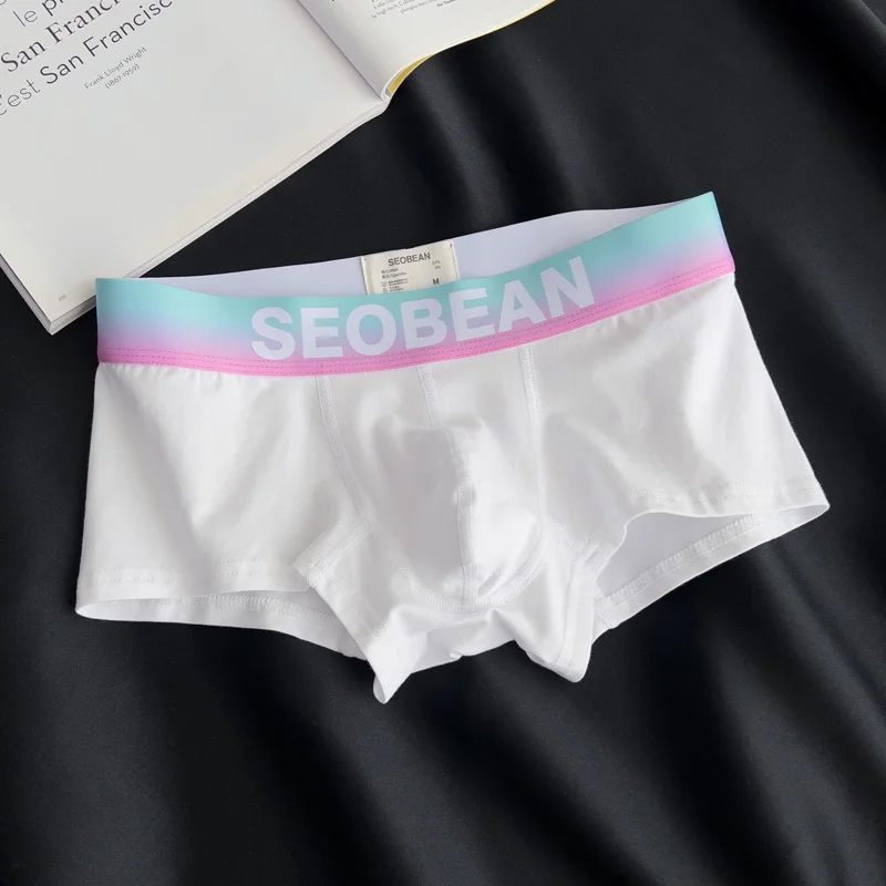 SEOBEAN Brand Men\'s Boxers Underwear Cotton Camouflage Boxers Shorts Sexy Low-rise Male Underwear Boxers Panties