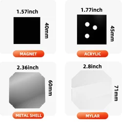 1000sets Materials for 50*50mm Fridge Magnet Photo
