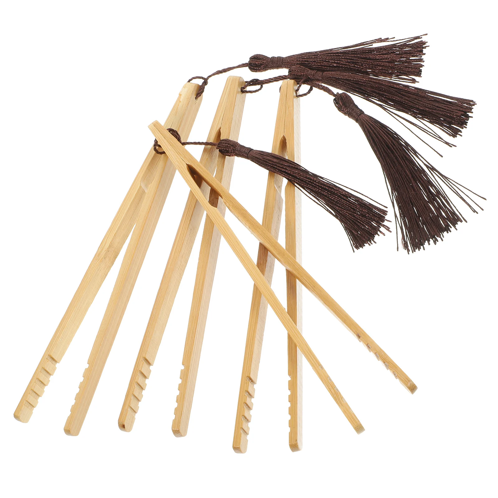 

4pcs Tea Clip Tool Bamboo Tea Set Chinese Kung Fu Tools Anti Scald Cup Clips Handmade Ceremony Accessories Gongfu Utensils
