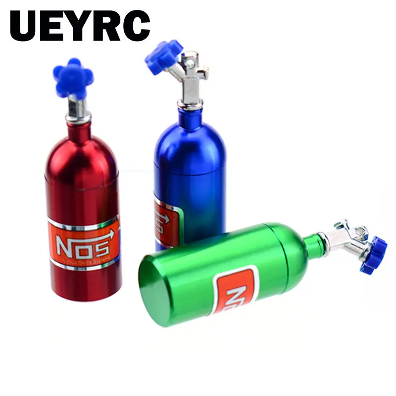 Metal Simulation NOS Nitrogen Bottle Model Mood Pieces for 1/10 RC Crawler Drift Car Traxxas Trx4 Defender Axial Scx10 RC4WD D90