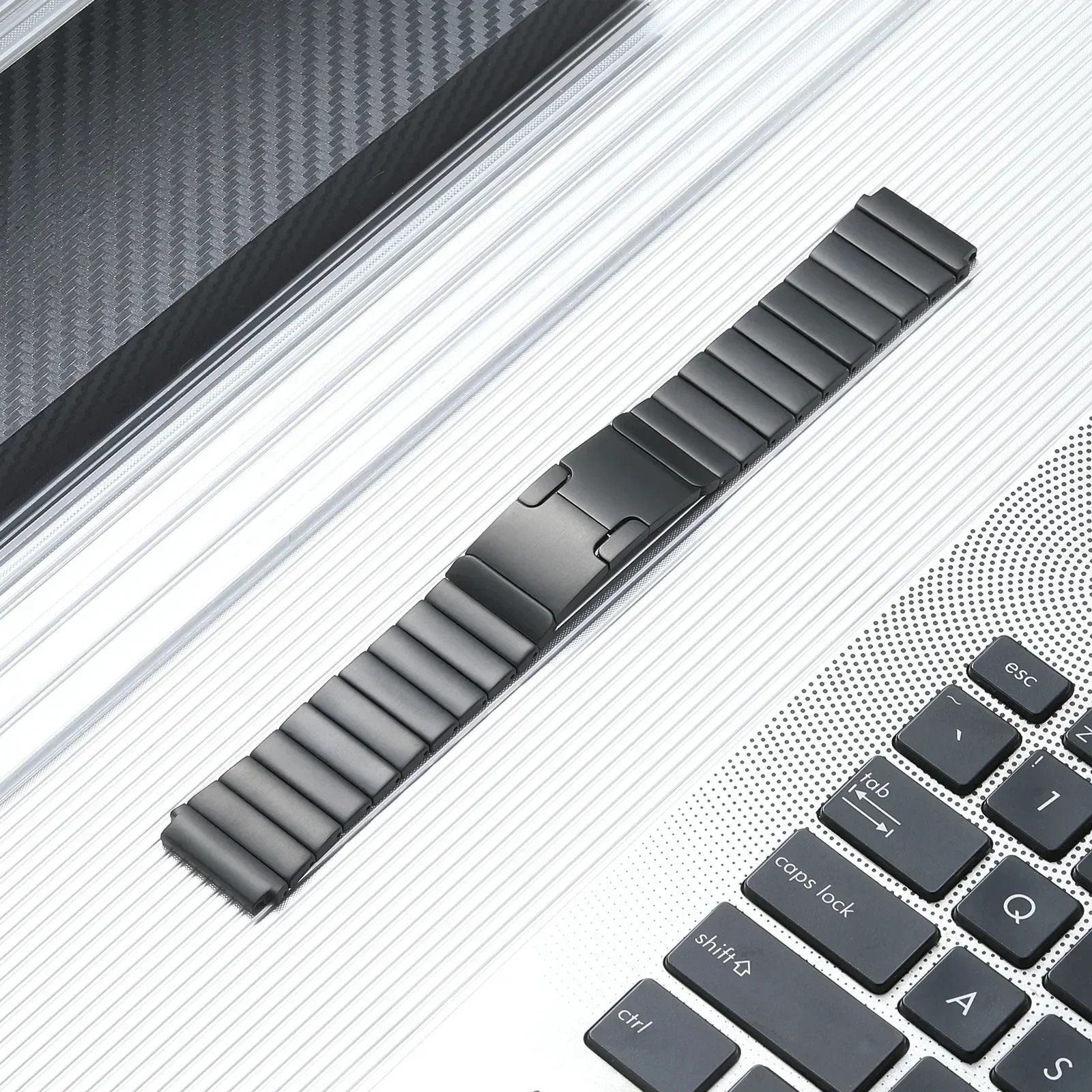 Correa de Metal de 22mm para Redmi Watch 5 Active/Lite pulsera de acero inoxidable de alta gama para Huawei Watch GT5/4 Pro 46mm Amazfit GTR 4