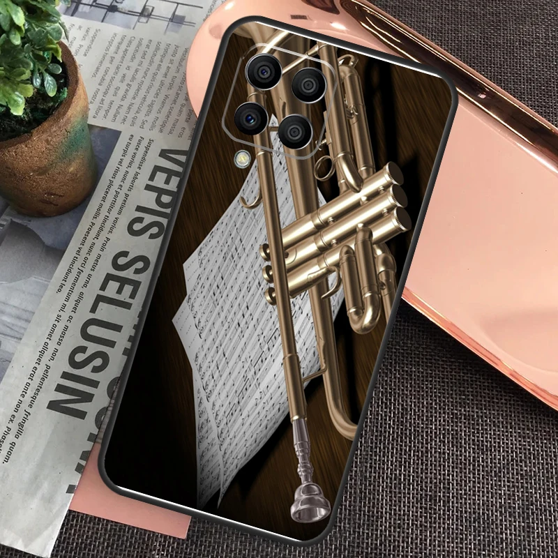 Piccolo Trumpet Brass Instruments For Samsung Galaxy M34 M54 M14 M53 M33 M13 M12 M32 M52 M20 M15 M55 M21 M51 M30s M31s Case