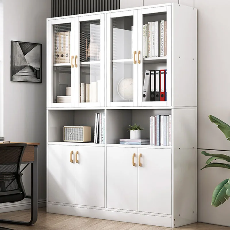 Large Vertical Filing Cabinet Glass Desk Rangement Organizer Office Cupboards Compact Space Saving Armoires De Salon Furniture