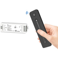 V1 1CH*8A 5-36VDC CV Controller Push-Dim 12V 24V LED Dimmer , 1 Zone Dimming Remote Control R11 For Single Color Strip Lights