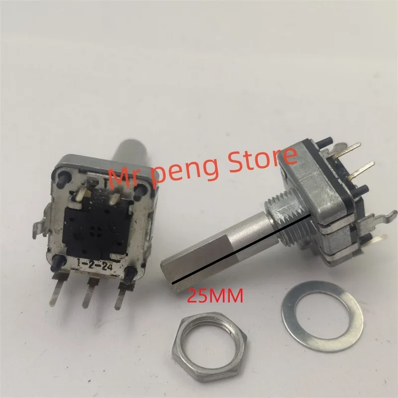 

2pcs for 1-2-24 Step 24 point with switch EC16 vertical encoder handle 25MMF