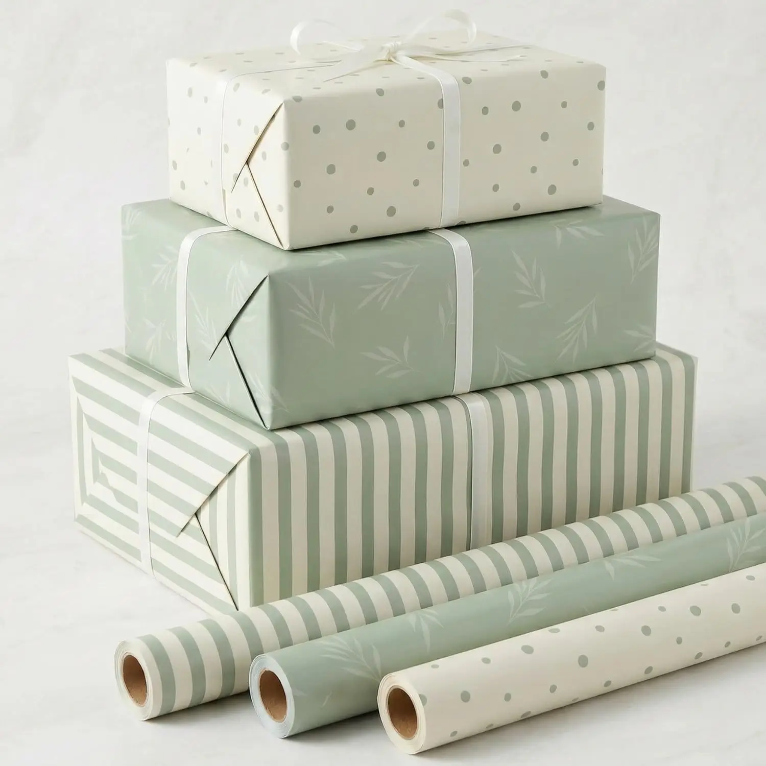 

Beautiful Gift Wrapping Paper Rolls for All Occasions - Set of 3 Quality Rolls For Wedding, Birthday, Baby Shower & Christmas