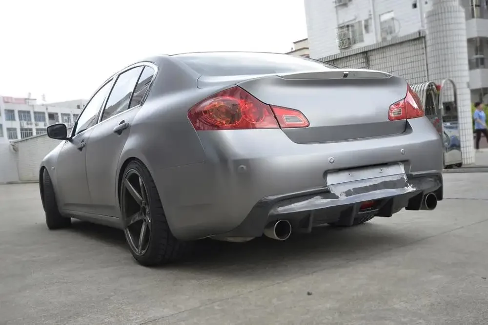 Carbon Fiber G37 Rear Diffuser Lip for Infiniti G37 G37S Base Sedan Sport 2009 - 2013