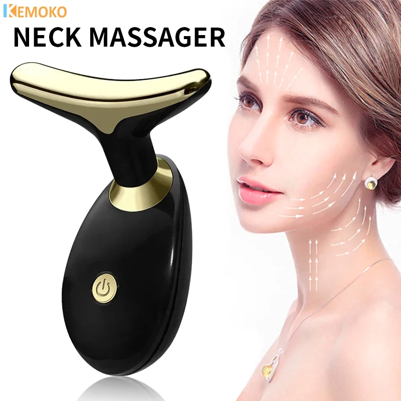 Masajeador de elevación de cuello Facial, dispositivo de belleza antiarrugas y antienvejecimiento para cara y cuello, moldeador de cara reafirmante,