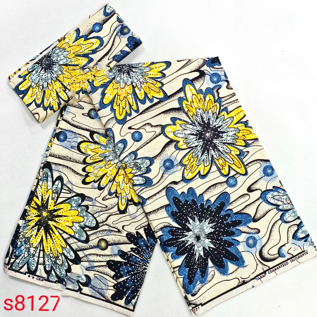 2025 nigeriano brilhante pedra-cera impressão tecidos africanos de alta qualidade para retalhos novo estilo tecido para roupas decoração casa tt10