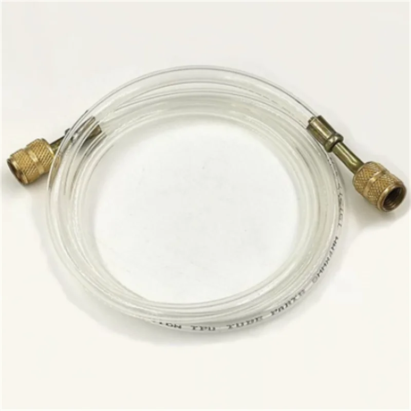 

1pc Air Conditioning Parts Add Fluoride Tube Transparent Hose High Pressure Freon Pipe Refrigerator Liquid Add Fluorine