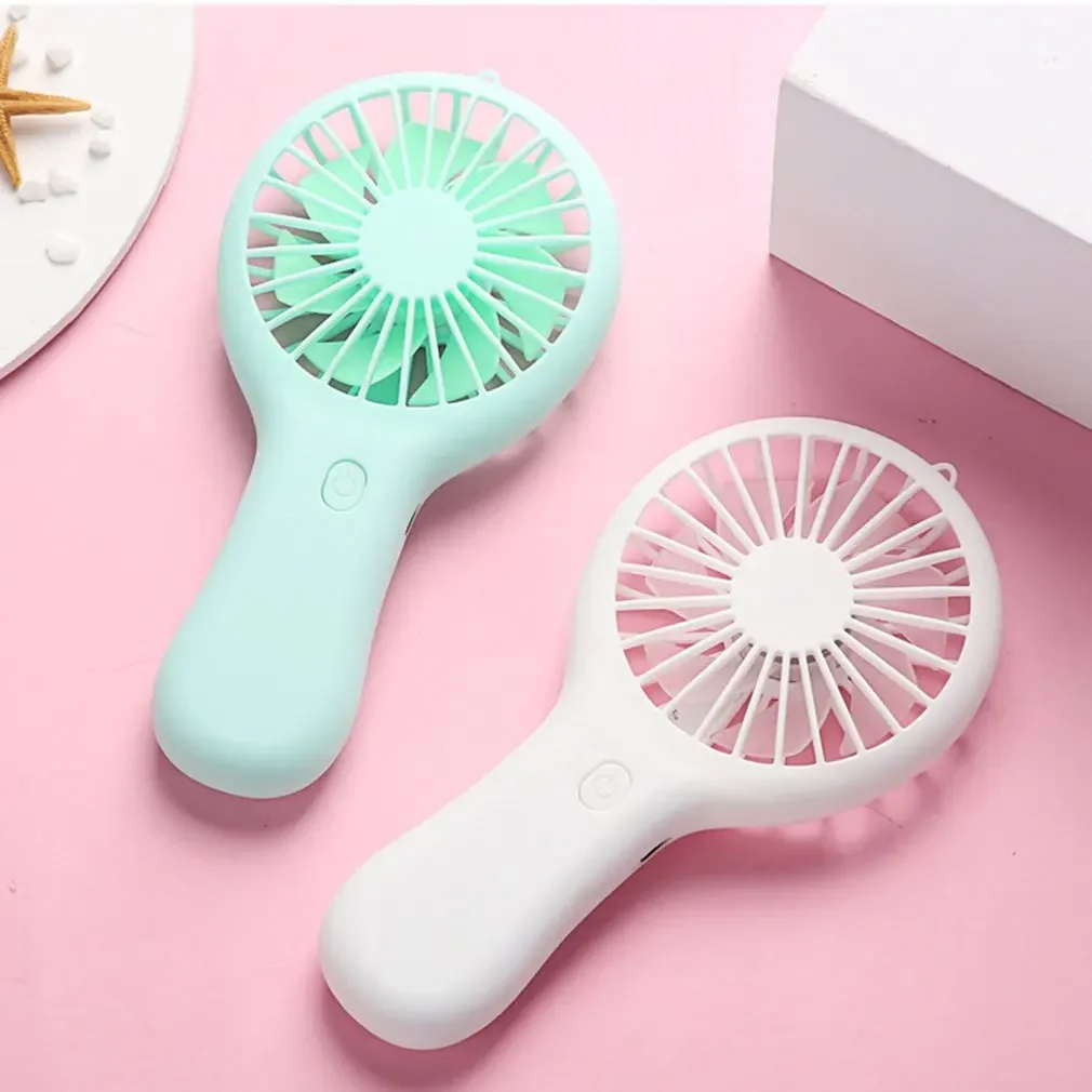 USB Mini Wind Power Handheld Fan Ultra-quiet And Convenient Fan High Quality Portable Student Office Cute Small Cooling Fans New