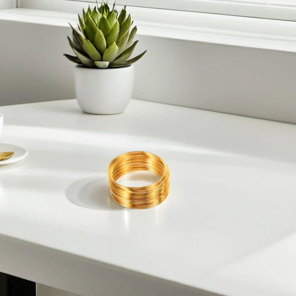 

4pcs 4 Rolls Wire For Jewelry Making Flexible Diy Beading Cord Bracelet Necklace Cuttable Metal Wire Craft Supplies Metal Line