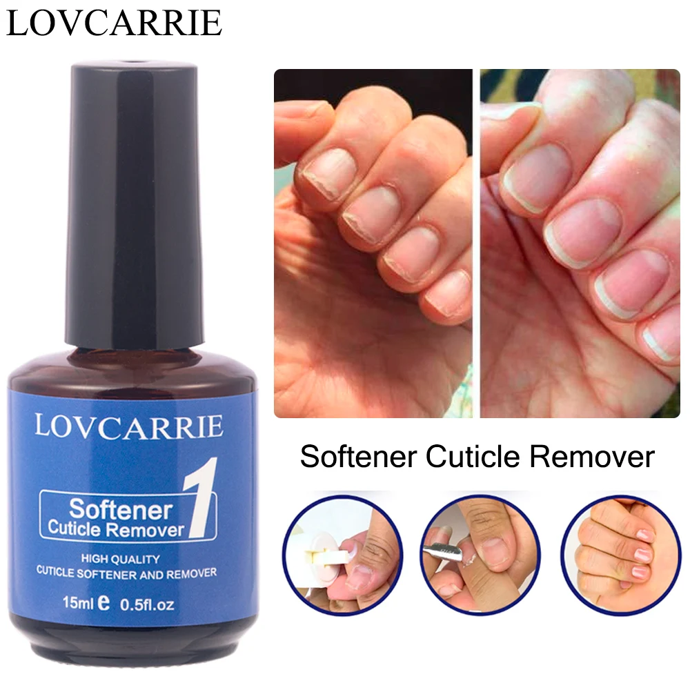 LOVCARRIE Nail Cuticle Softner Remover Gel 15ML trattamento per unghie cura idratante liquido rivitalizzante rimozione Agnail olio per cuticole