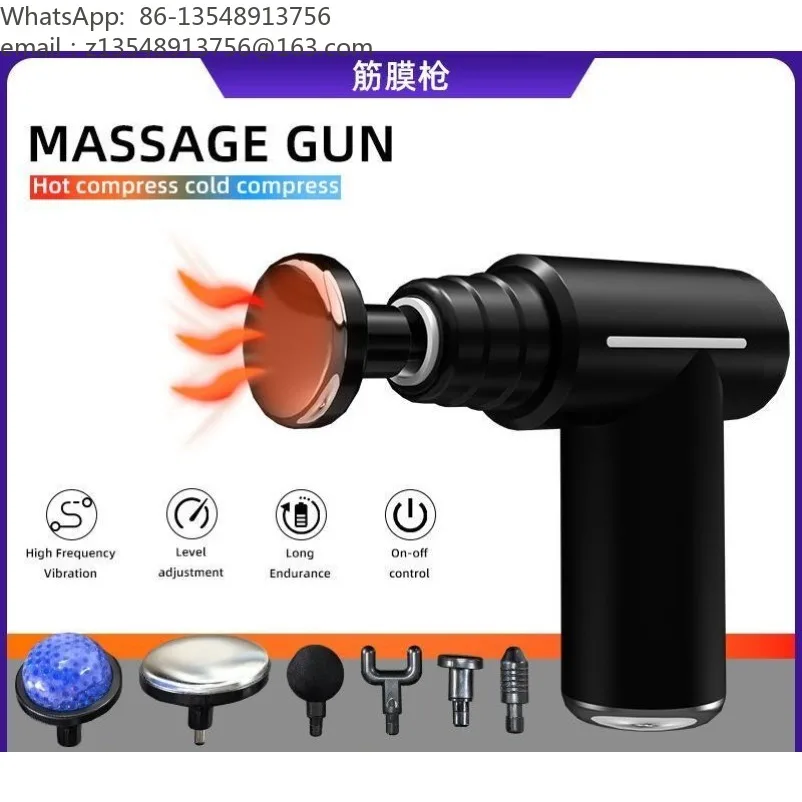 Multifunctional Hot and Cold Fascia Gun Muscle Relaxation Massager Mini Muscle Meter