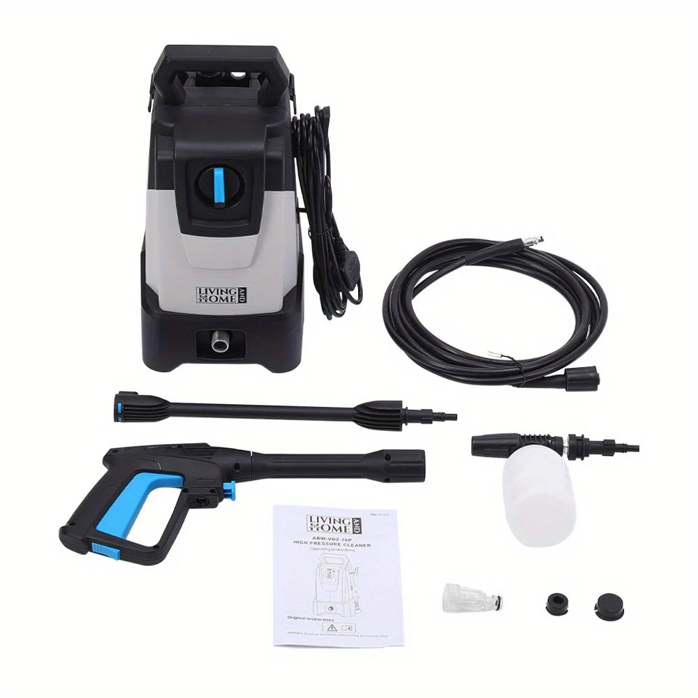 Electric High Pressure Washer Portable 105 Bar High Power Jet Wash Patio Car Cleaner with Accessory Home 1400W carpet cleaner