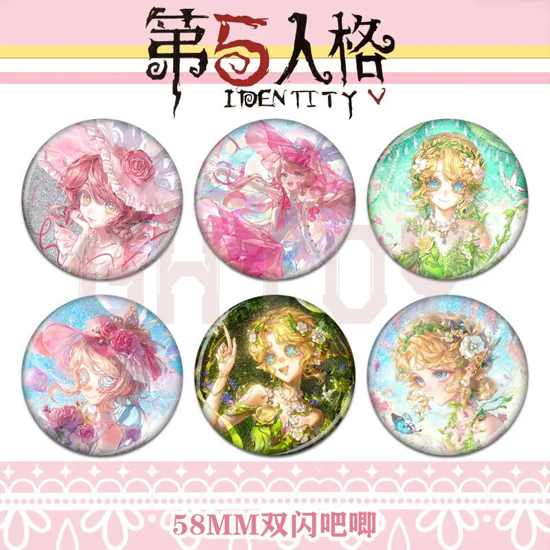 

5.8cm The Fifth Personality Game Peripherals Millet Badge Brooch Desktop Display Ornaments Collection Birthday Gift for Girl Boy