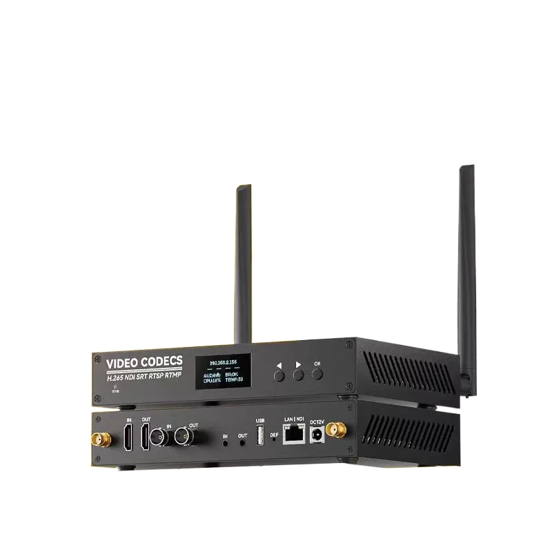 4k Hd Video Encoder Hdmi Sdi To Ip Encoder Decoder All-in-one Wifi6 Live Streaming Media Push Stream. Multi-platform Live Stream