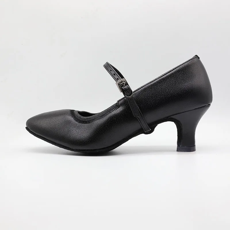 Vrouwen Standaard Dansschoenen Bd 125 Praktijk Hak Varkensleer Lederen Vrouwen Ballroom Dans Schoen Dancesport Dans Zachte Zool