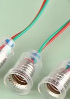 5Pcs Universal E10 Lamp Holder With Wire Small Lampholder E10 Base Experiment Teaching Instrument Base E10 Lampholder Adapter