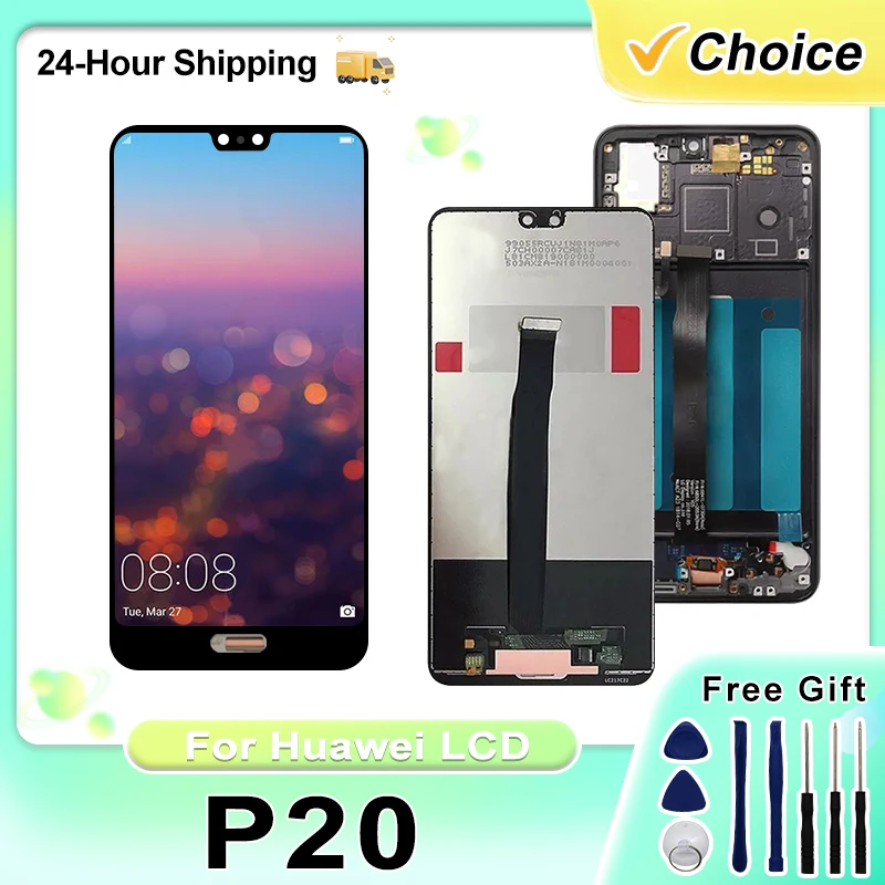 5,8-дюймовый блок LCD-цифромета EML-L29C для сенсорного дисплея Huawei P20 Замена частей для дисплея Huawei P20