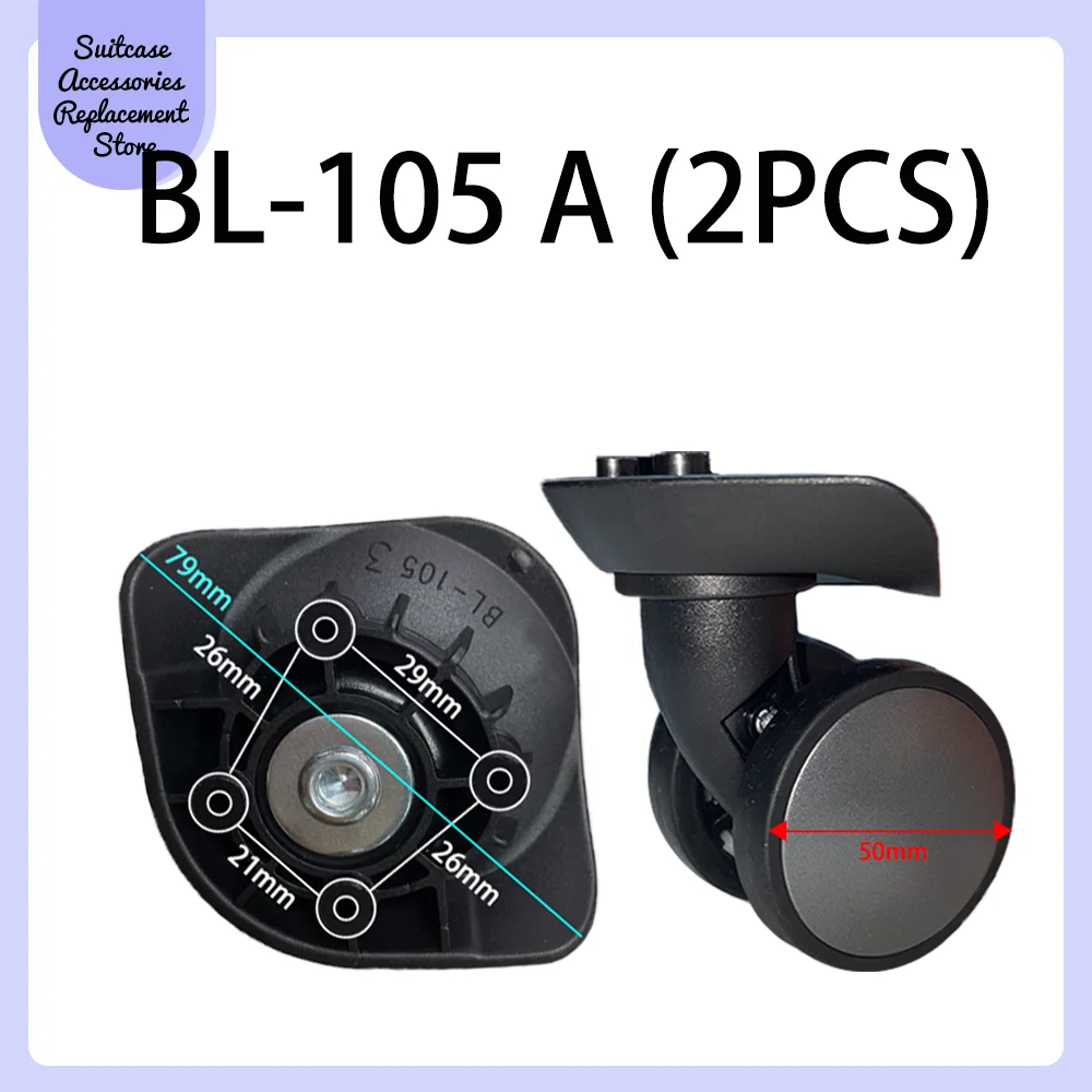 Suitable For BENLUN BL-105 Universal Wheel Handle Replacement Suitcase Silent Shock Absorbing Wheel Accessories Wheels Casters