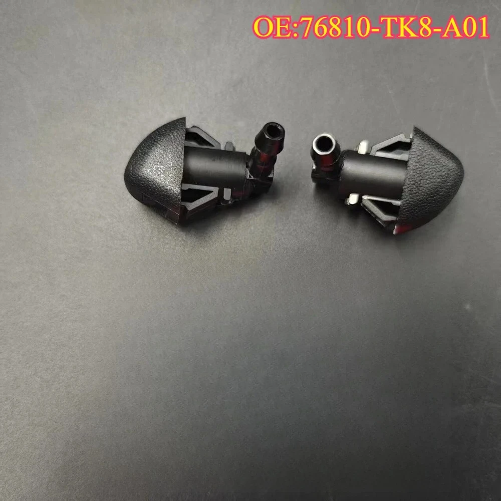 

High quality New For 8Pcs 76810-TK8-A01 Black Plastic Car Front Windshield Washer Jet Nozzles