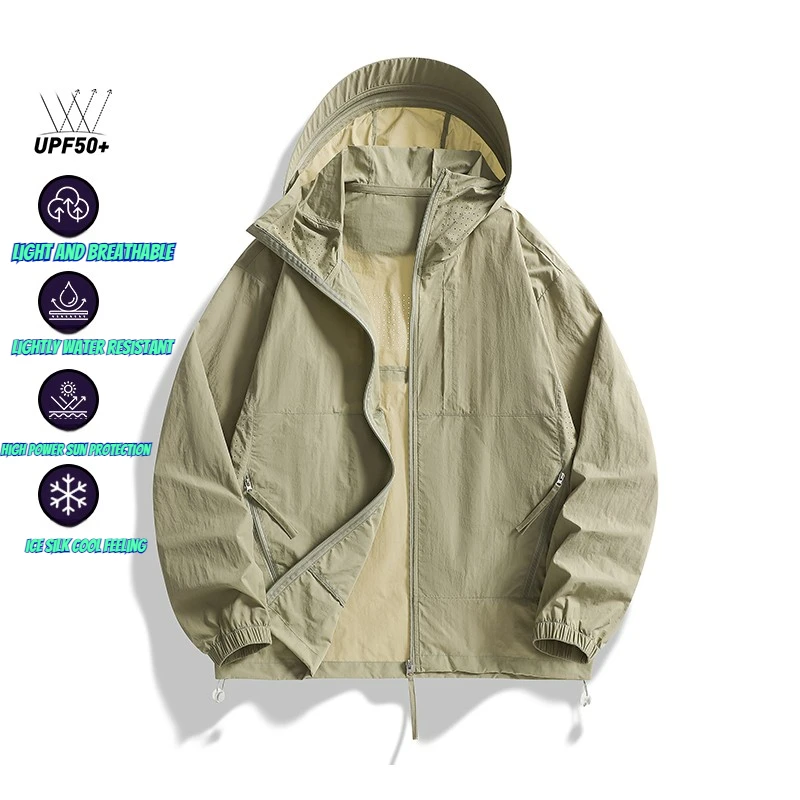 

Comxz Cycling Sunscreen Jacket Men Women Summer Upf50+ Uv Protective Thin Breathable Hiking Coat Outdoor Jogger Skin Windbreaker