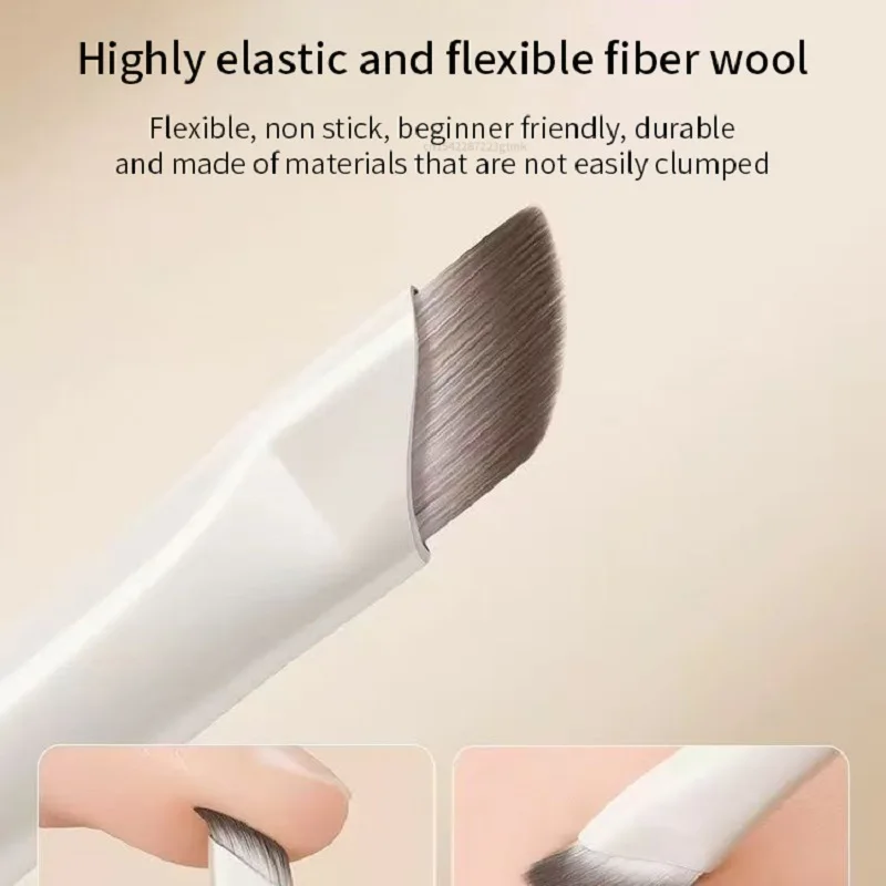5/8/10Pcs Natural Eye Makeup Brushes Set Detail Eyeshadow Brush Makeup Brush White Ultra Soft Eyeshadow Eyeliner Makeup Tool gallery 3