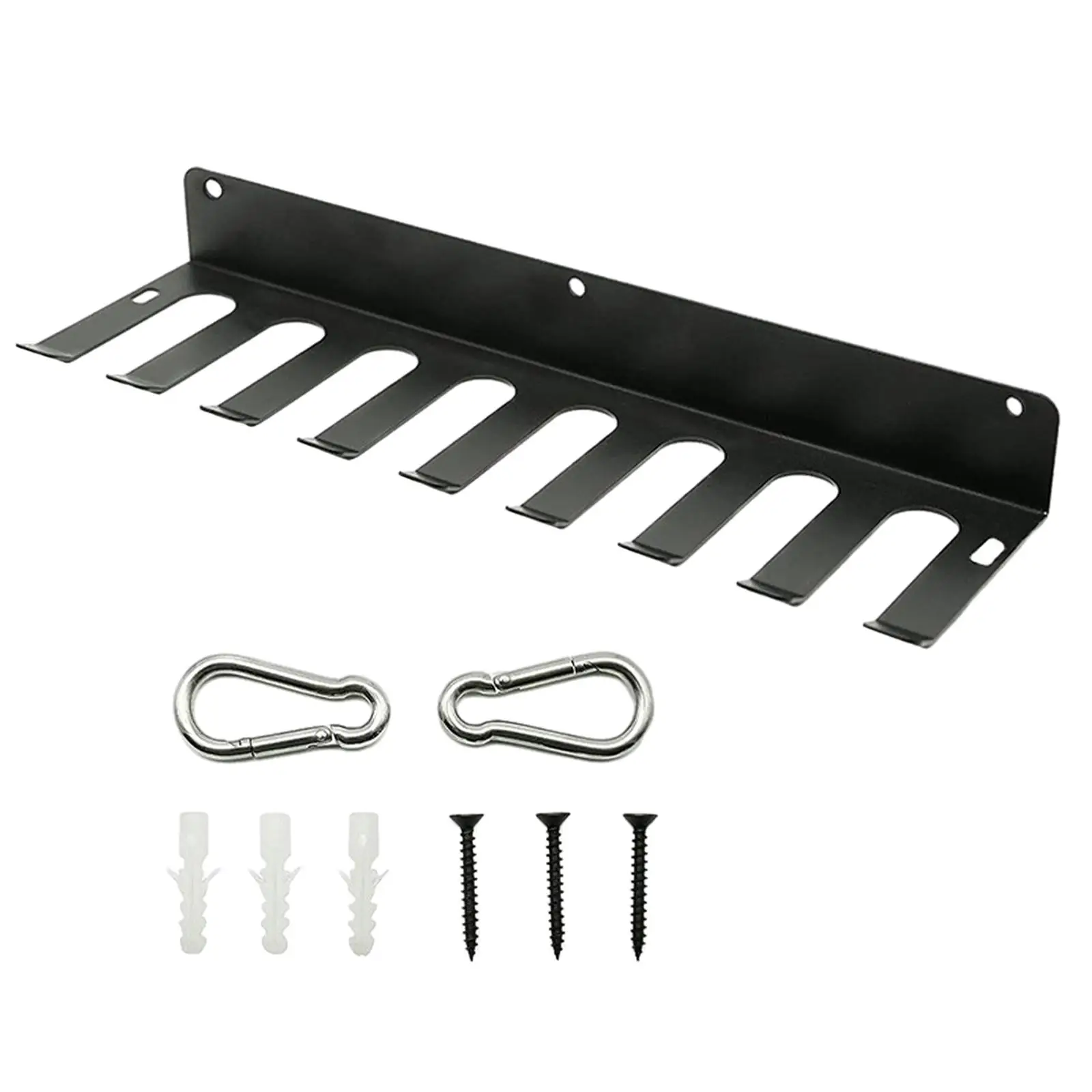 

Baseball Bats Rack Hardware Included for Wall with 2 Hanging Buckles Hook