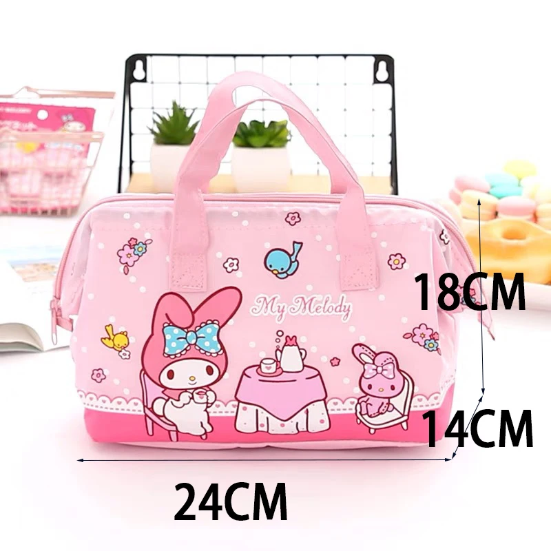 Hello Kitty Lunch Box Bag Little Twin Star Cute Hand Bag Kulomi Shopping Bag Canvas Lunch Box Bag Mummy Bag Girl Food my melody