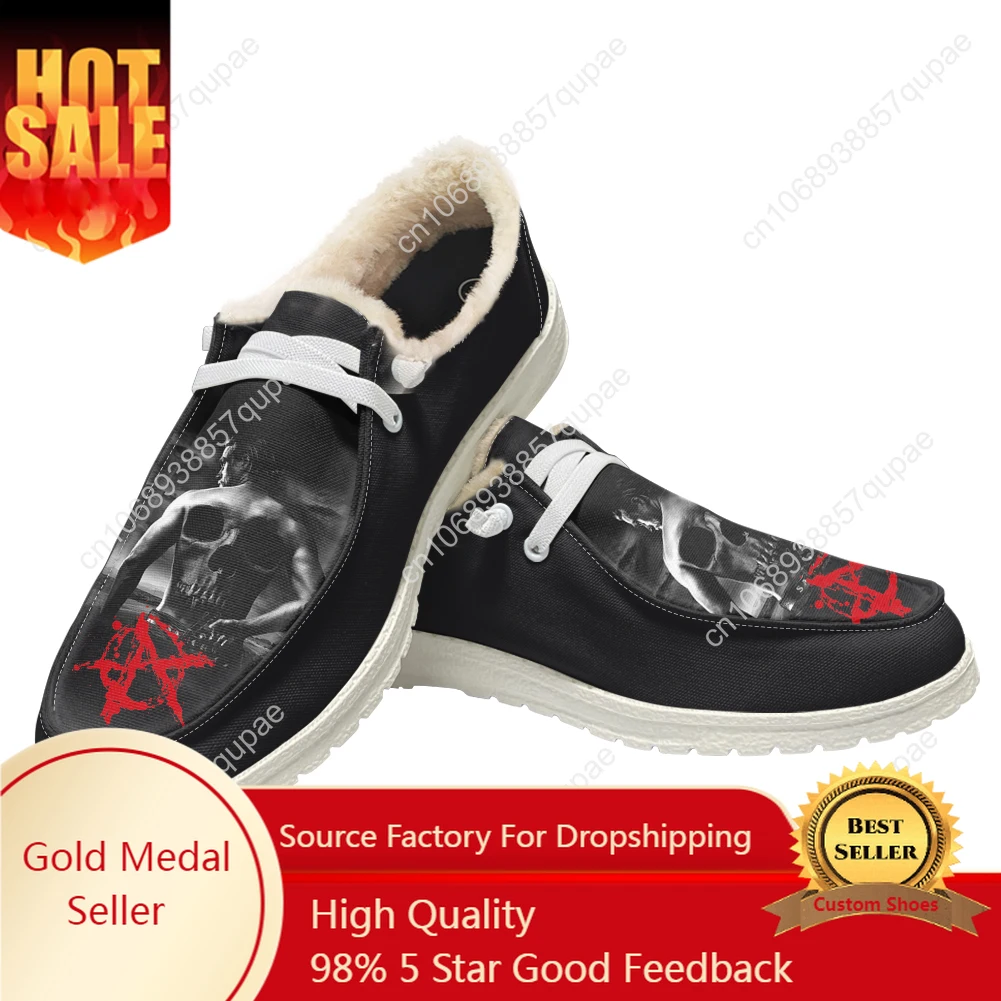 

Sons Of Anarchy Plush Casual Shoes Flat Shoe Men Woman Breathable Casual Outdoor Lightweight Footwear Couple Custom Made Shoe