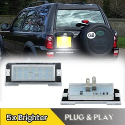 Para land rover freelander mk1 l314 1997-2006 led número luzes da placa de licença lâmpadas canbus oem xfc100540