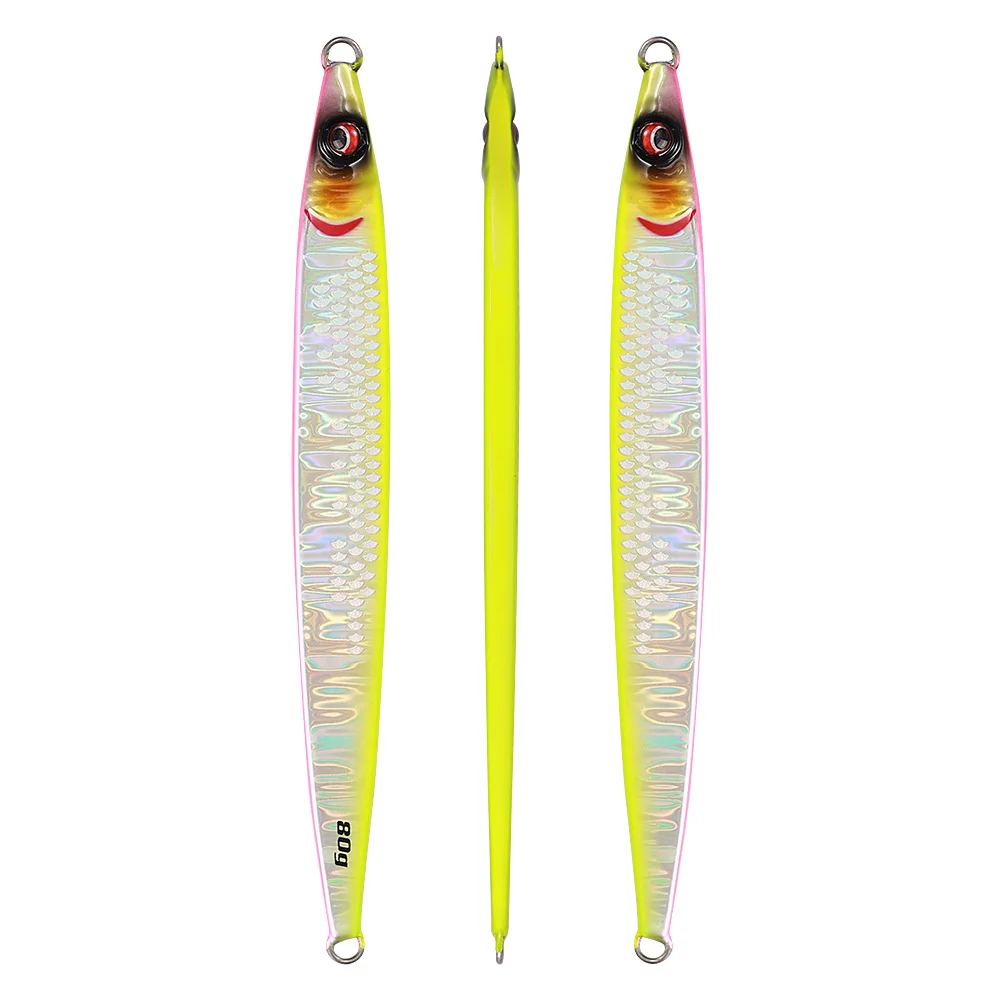 JIGGING PRO JIGGINGPRO 40g 60g 80g 100g Sardinen-Slider Jigging-Köder UV-Beschichtung Weitwurf-Metall-Jig Angelköder Meeresfischerei-Jigs 4