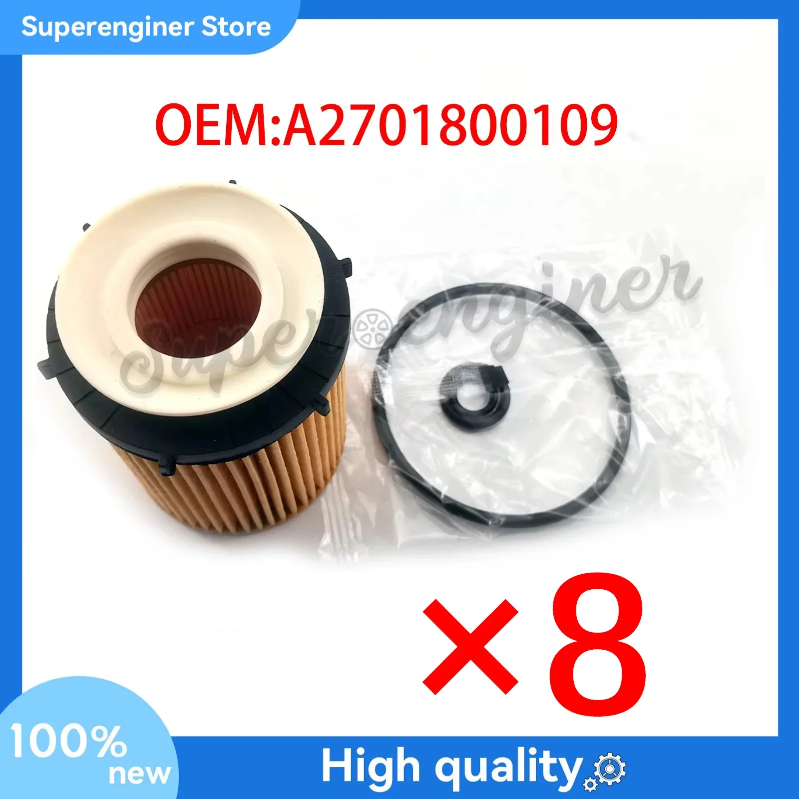 1-4-6-8PCS Engine Oil Filter Kit For Mercedes-Benz GLB250 C300 A220 GLA250 GLC300 New