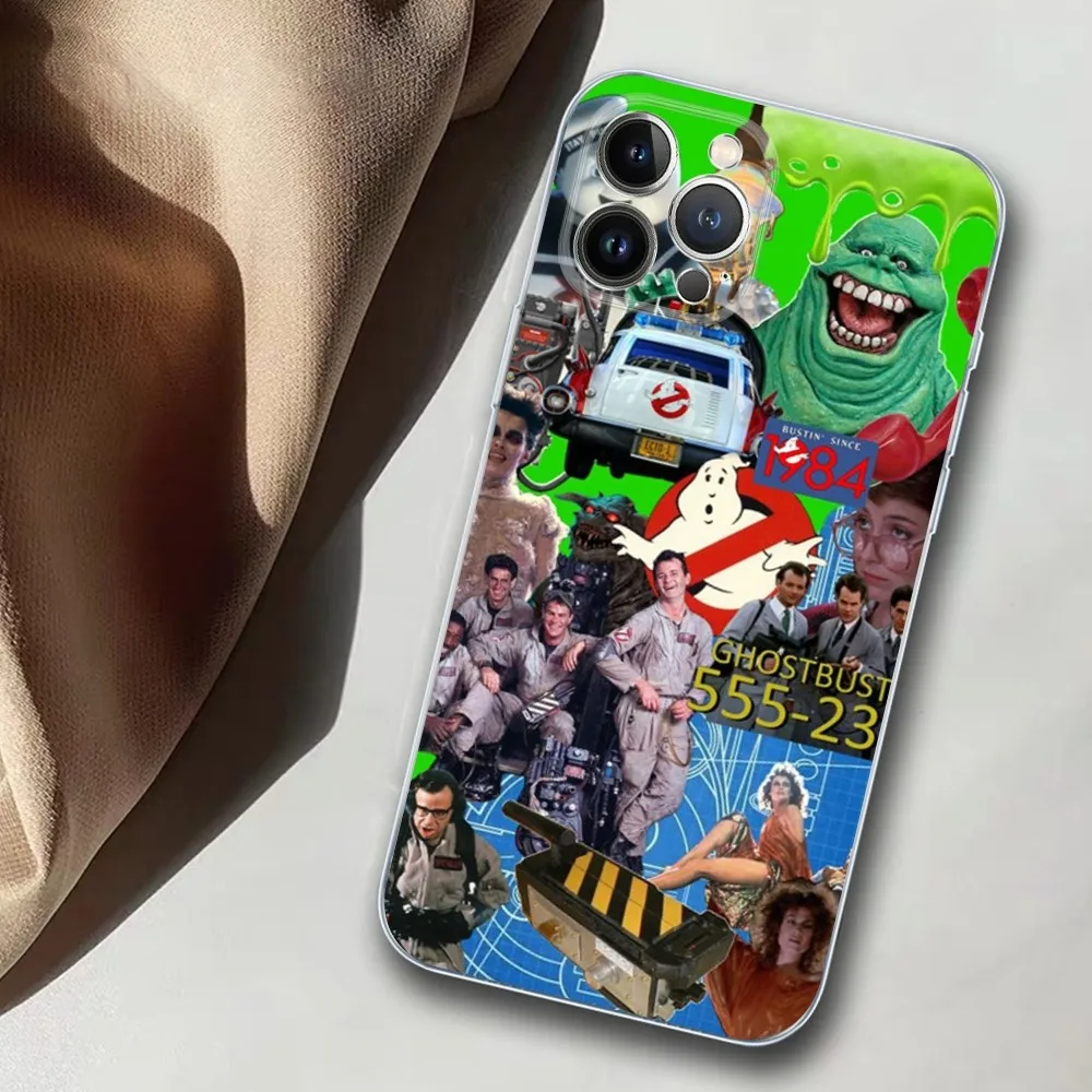 Movie-G-Ghostbusters Phone Case For iPhone 15 14 11 12 13 Mini Pro XS Max Cover 6 7 8 Plus X XR SE 2020 Funda Shell