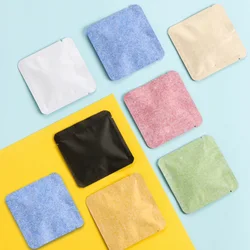 100Pcs/Lot Cotton Paper + Pure Aluminum Packing Bag Disposable High-grade Small Tea Bag 8*8CM