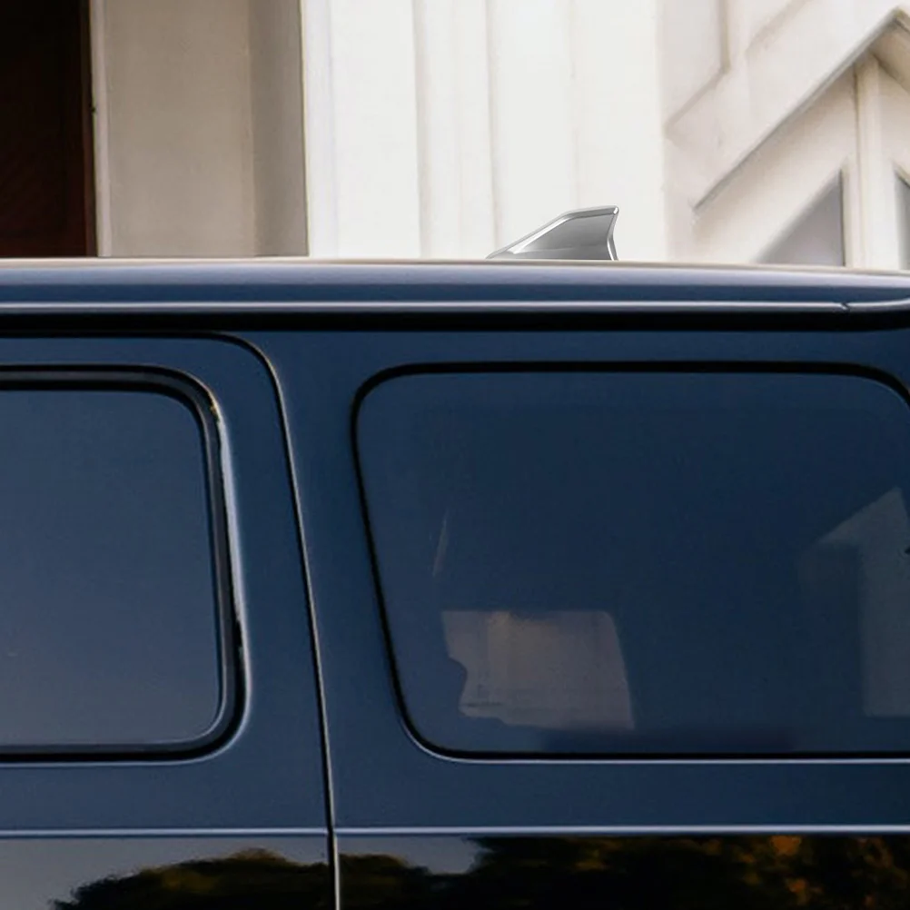 

2Pcs Car Shark Fin Antenna Universal Waterproof Roof Antenna Base Cover Car Roof Ornament Signal Accessories