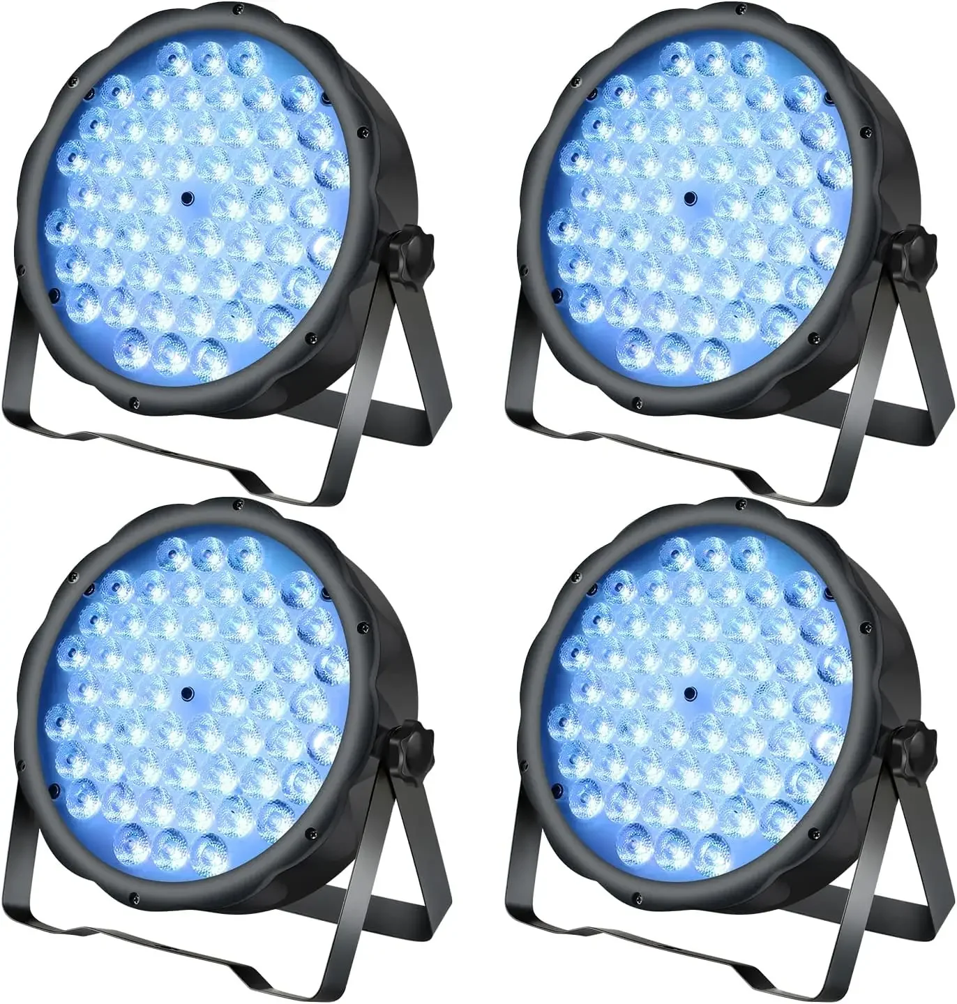 

Светодиодные прожекторы BETOPPER LED Par 54 x 1.5W, RGB-освещение для сцены, DMX DJ-освещение, звукоактивируемое, со стойкой, стробоскоп и эффектом Wash Par