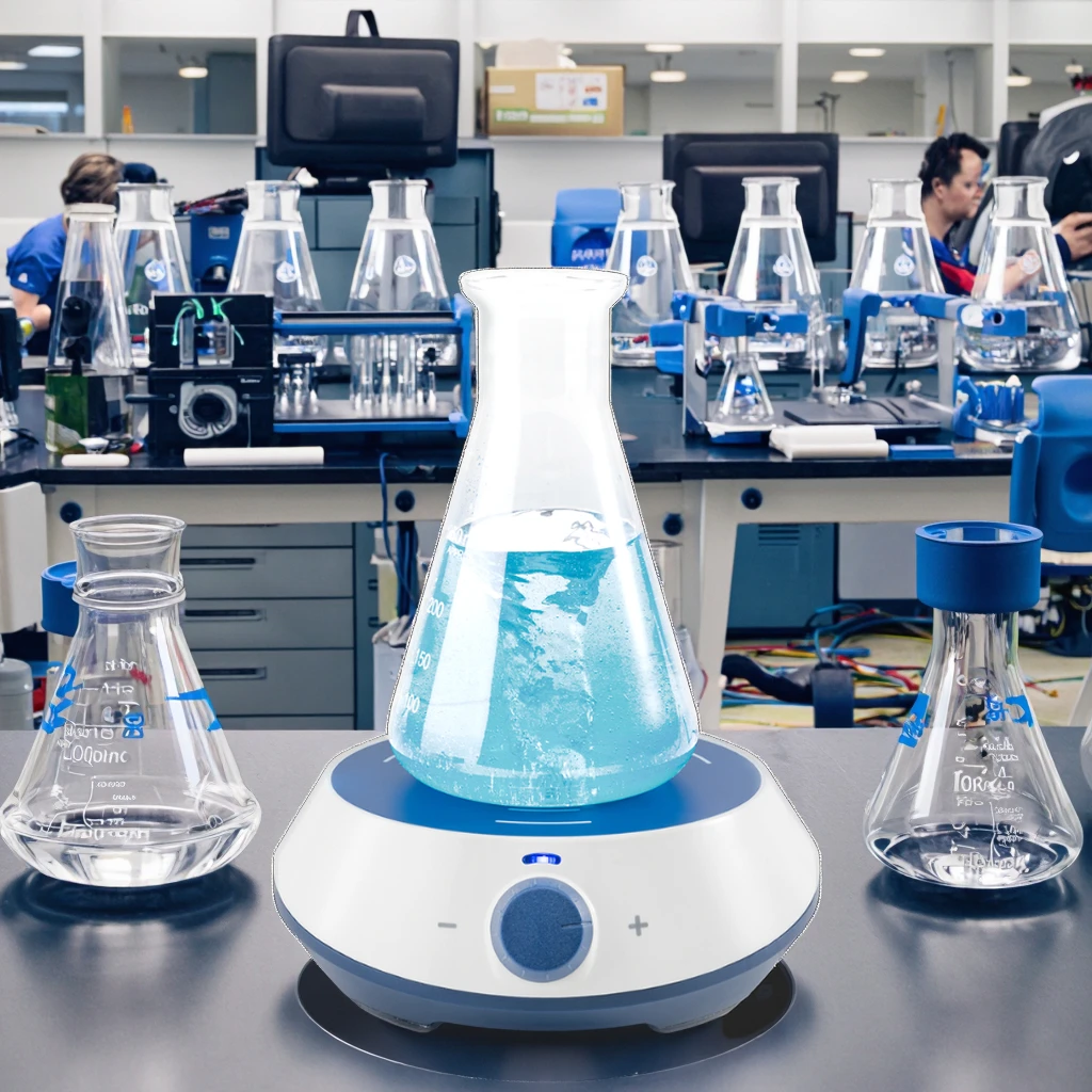 

High Quality EcoStir 1.5L Brushless DC Motor Magnetic Stirrer 300-2000RPM Plate Lab Scientific Use OEM Supported Factory Price