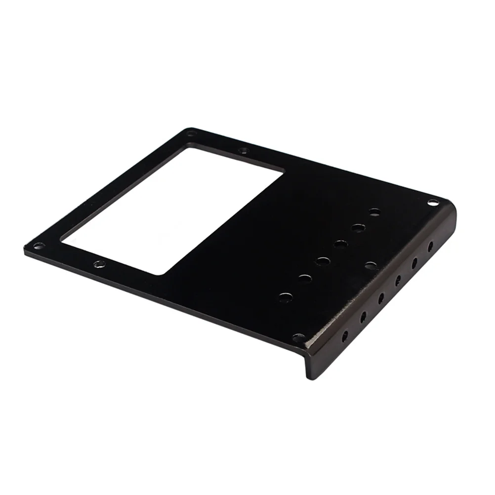 

Single Side Double Pickup Bridge Plate 102Mm Black Stainless Steel Top-Loading For Electric Guitar Replacement Accessory